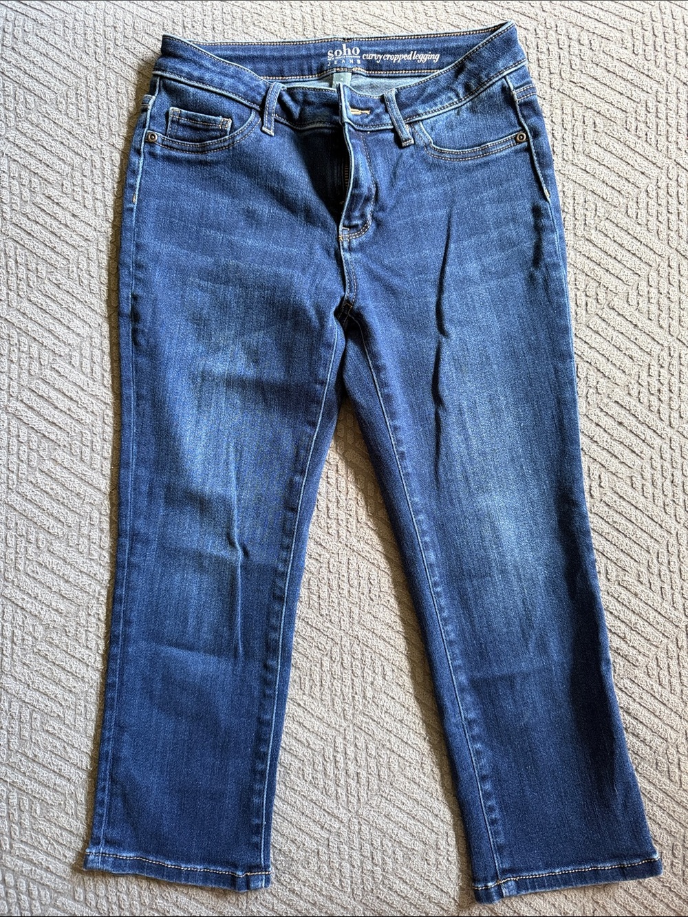Soho Dark Blue Cropped Women’s Jeans